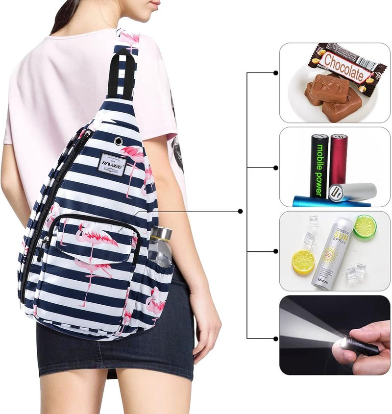 HAWEE Backpack Sling for Women Anti-Water Crossbody Bag Inclined Adjustable Pack | Casual, Adjustable Strap, Water Repellent, for Travel/Sport - Image 3